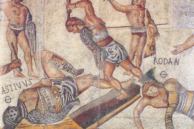 Retiarius_vs_secutor_from_Borghese_mosaic-1-1024x852-1