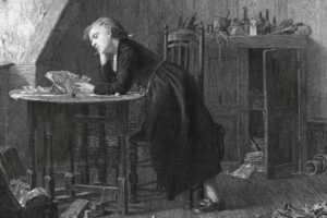 Thomas Chatterton Reading Papers at Desk