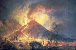 Eruption of Vesuvius.