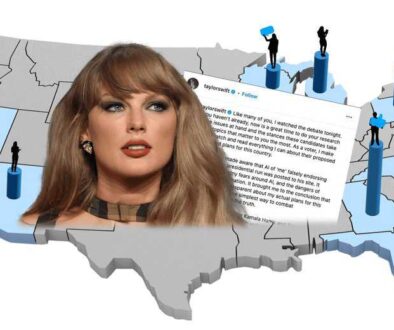 Taylor Swift filled NFL stadiums. But, can she fill ballot boxes?