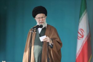 Ali Khamenei Iran Supreme Leader Celebrates Eid al-Fitr At Mosalla Mosque