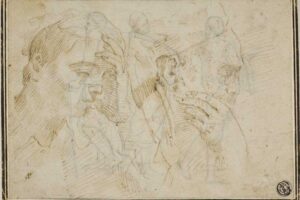 1922.2371-Sketches-of-Two-Male-Heads-in-Profile-to-Right-scaled-1