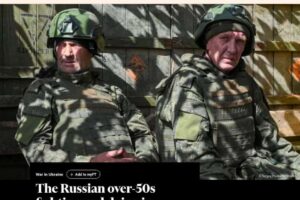 The Russian over-50s fighting and dying in Ukraine