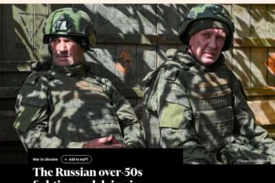 The Russian over-50s fighting and dying in Ukraine