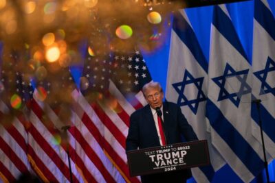 Republican Presidential Candidate Donald Trump Holds Holds a Fighting Anti-Semitism Event in Bedminster, New Jersey