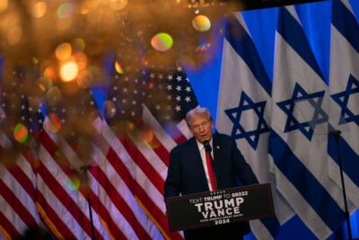 Republican Presidential Candidate Donald Trump Holds Holds a Fighting Anti-Semitism Event in Bedminster, New Jersey