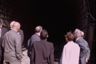 Unknown-Location-Nov-1967-Bart-Construction-Alameda-County-men-in-suits-examining-tunnel-entrance