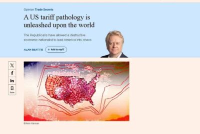 A US tariff pathology is unleashed upon the world