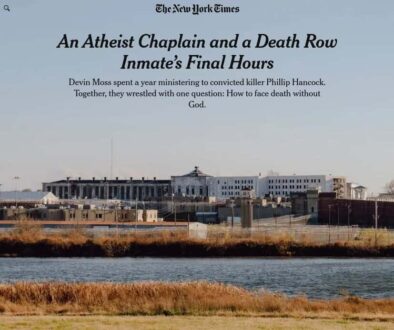 An Atheist Chaplain, and a Death Row Inmate’s Final Hours