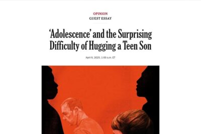 Opinion | ‘Adolescence’ and the Surprising Difficulty of Hugging a Teen Son