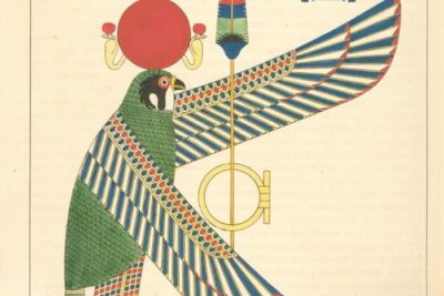 The-winged-disk-and-the-hawk-emblems-of-Thoth-Trismegistus-or-the-first-Hermes