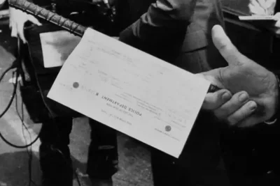 an-nypd-officer-holds-an-iron-rod-used-in-the-lynching-a-v0-3sknn2w897eg1