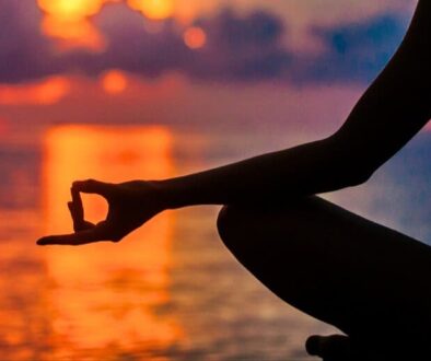 SilhoutteMeditatingAtSunset