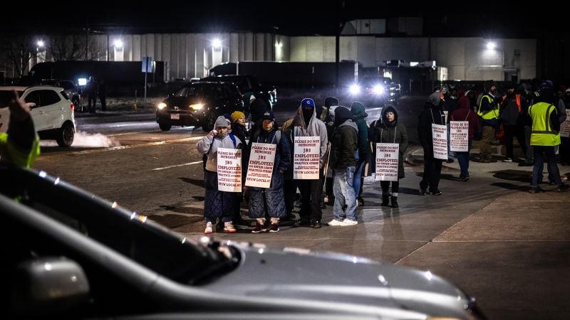 Thousands of meatpacking workers walk off job in first strike in 40 years CNN Business
