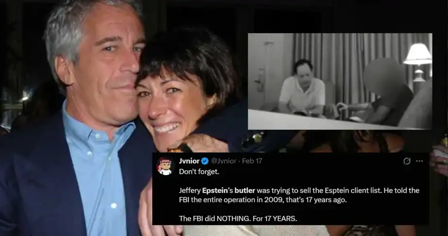 Epstein Files: Shocking 2009 footage shows Jeffrey’s butler trying to sell ‘black book’ of victims to FBI