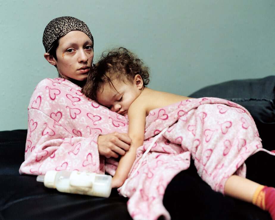 An unflinching photo book about young motherhood, addiction and care