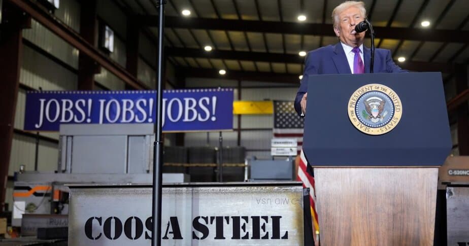 Trump: buy American, unless it’s for my ballroom