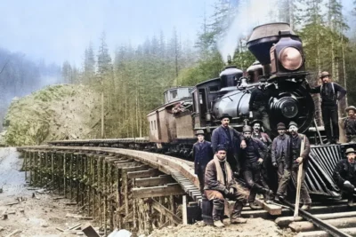 7 captivating photos of train travel’s first centur