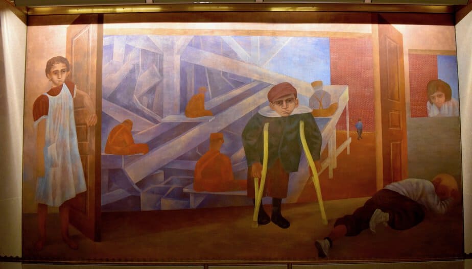WPA art in Cohen Bldg,Wash. DC