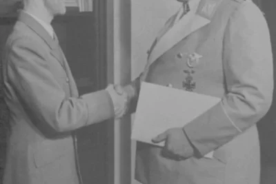 Joseph Goebbels blamed Hermann Goring and his Luftwaffe for losing the war, they hated each other. Picture is Goebbels shaking hands with 2nd in command of Nazi Germany, Hermann Goring, in 1941. Excerpts from Goebbels’s diary below