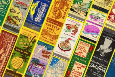 Malibu in Matchbooks: Clues to a Lost Coast  A collection of matchbooks from Southern California maps a vanished mid-century commercial corridor, long displaced by fire and time.