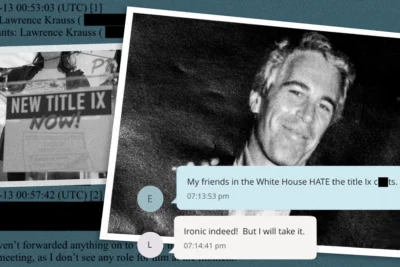 Epstein files revive clash over Trump’s college sexual misconduct rule