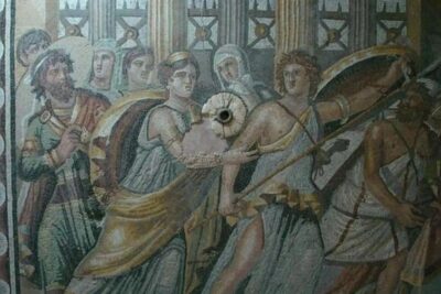 Life-size Achilles mural found in France survived 1,800 years with colors still blazing