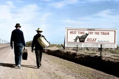 20 Colorized Images from the Great Depression
