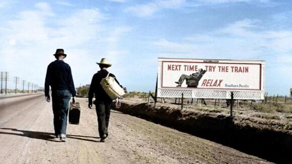 20 Colorized Images from the Great Depression
