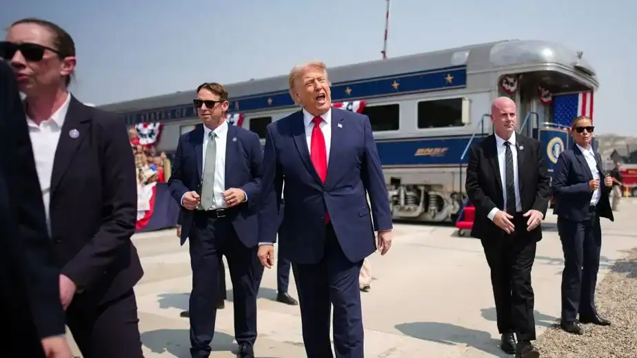Trump heads to Mount Rushmore, where efforts to impose is likeness have stalled