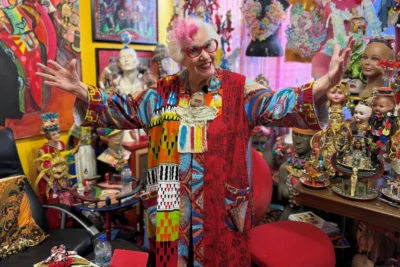the 85 year old living in her own art installation