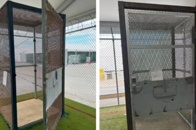 Federal Watchdog Finds “Alligator Alcatraz” Locked Migrants in Small Metal Cages as So-Called “Calming Areas