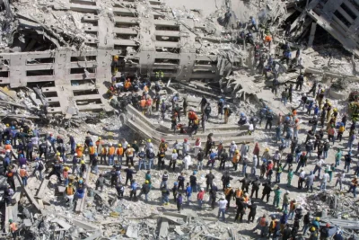 “I went from being a photojournalist to just another New Yorker running for their lives.” A New Yorker for only two months, he recorded the devastation of 9/11 with a 3.1MP camera